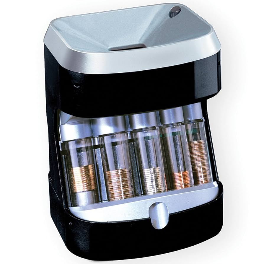 Brookstone Motorized Coin Sorter - Sorts Loose Change